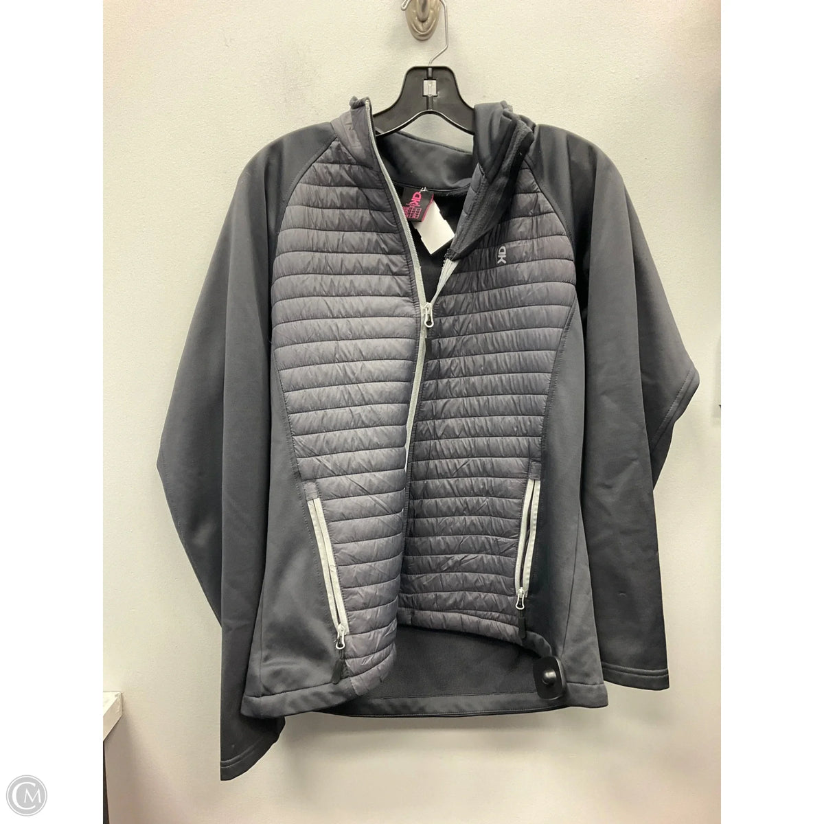 Jacket Puffer & Quilted By Clothes Mentor In Grey, Size: L