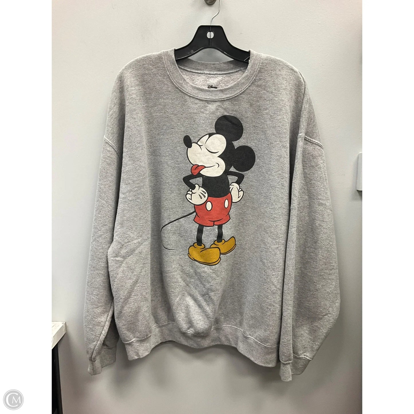 Sweatshirt Crewneck By Disney In Grey, Size: Xl