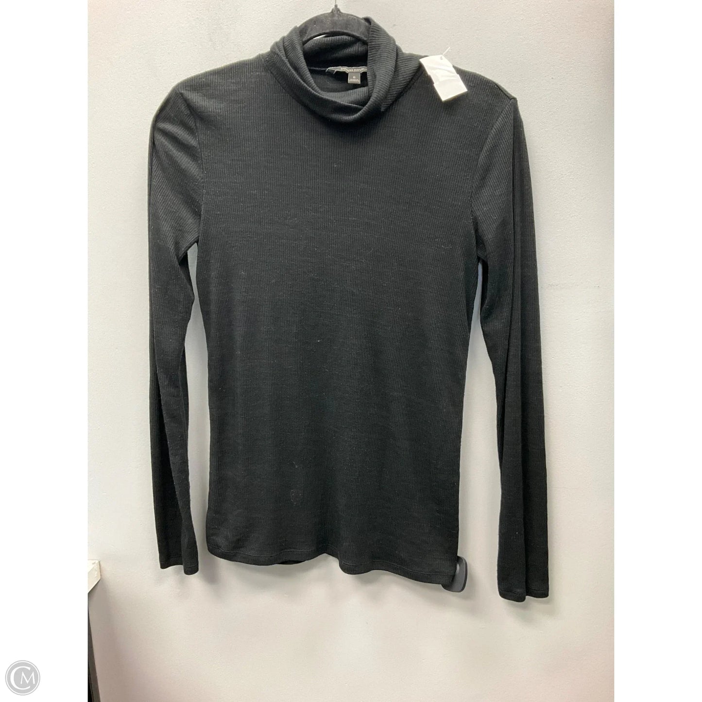 Top Long Sleeve By Banana Republic In Black, Size: S