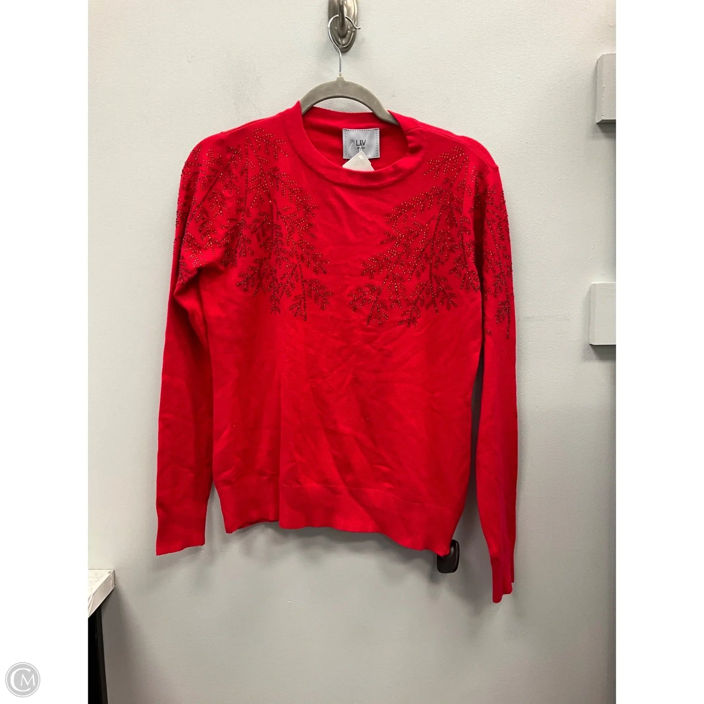 Sweater By Clothes Mentor In Red, Size: S