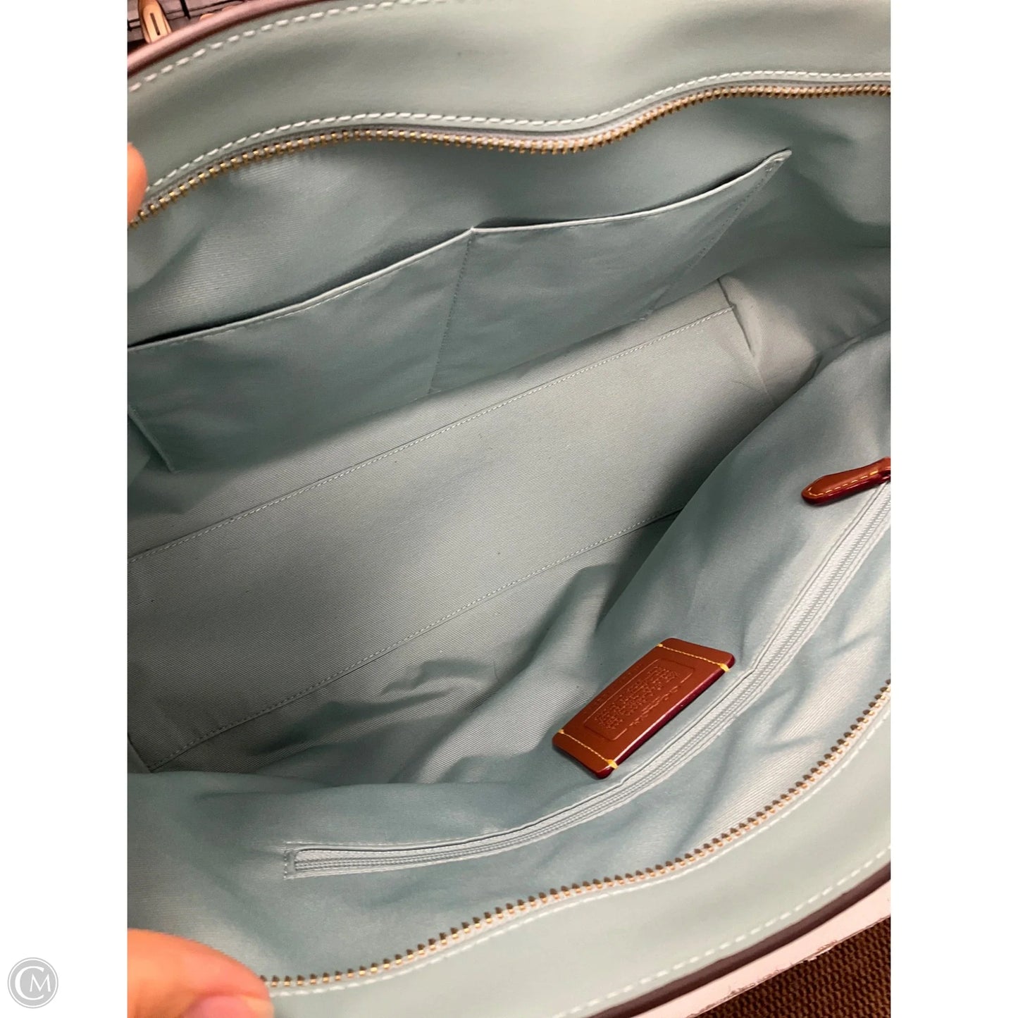Handbag Designer By Coach, Size: Large