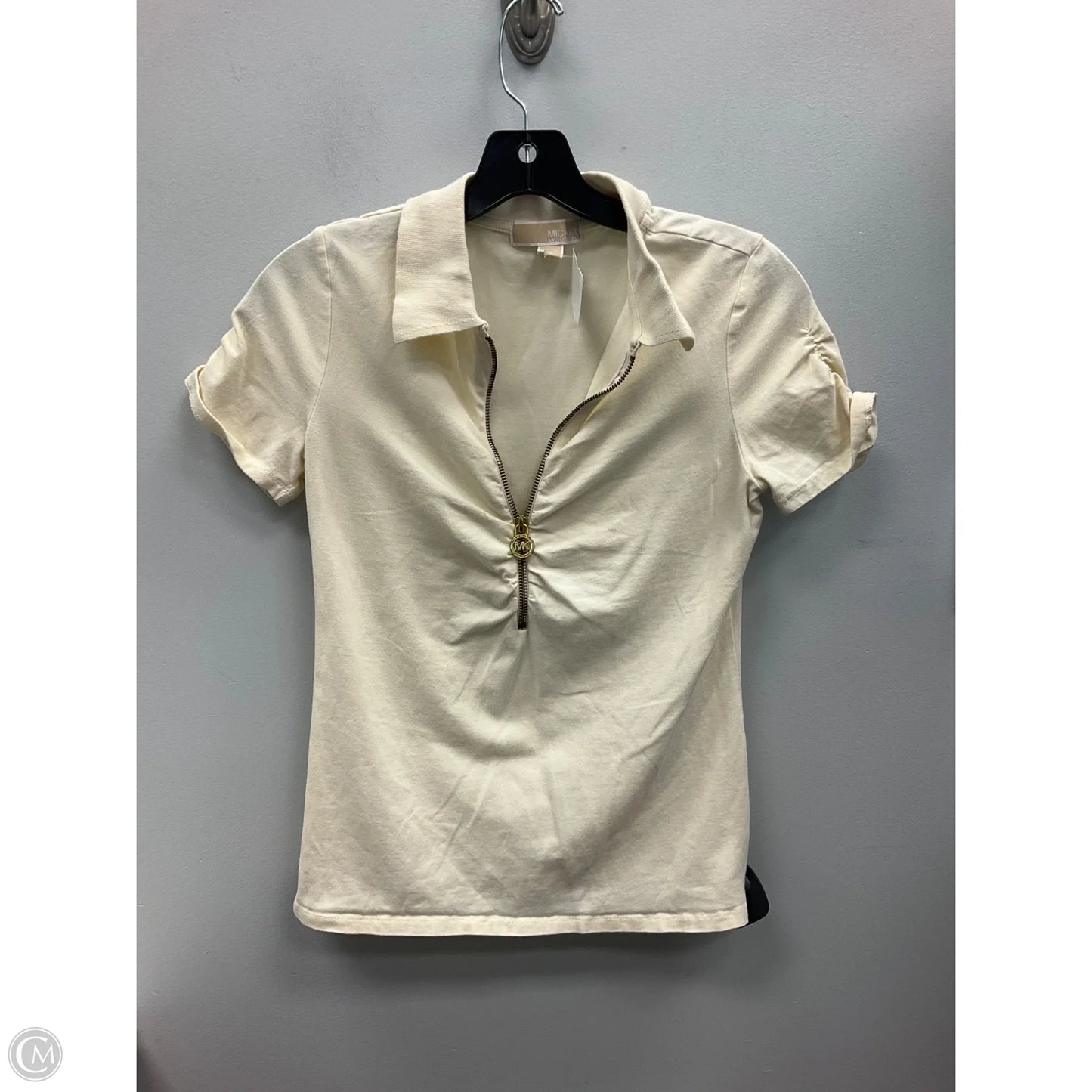 Top Short Sleeve By Michael By Michael Kors In Cream, Size: M
