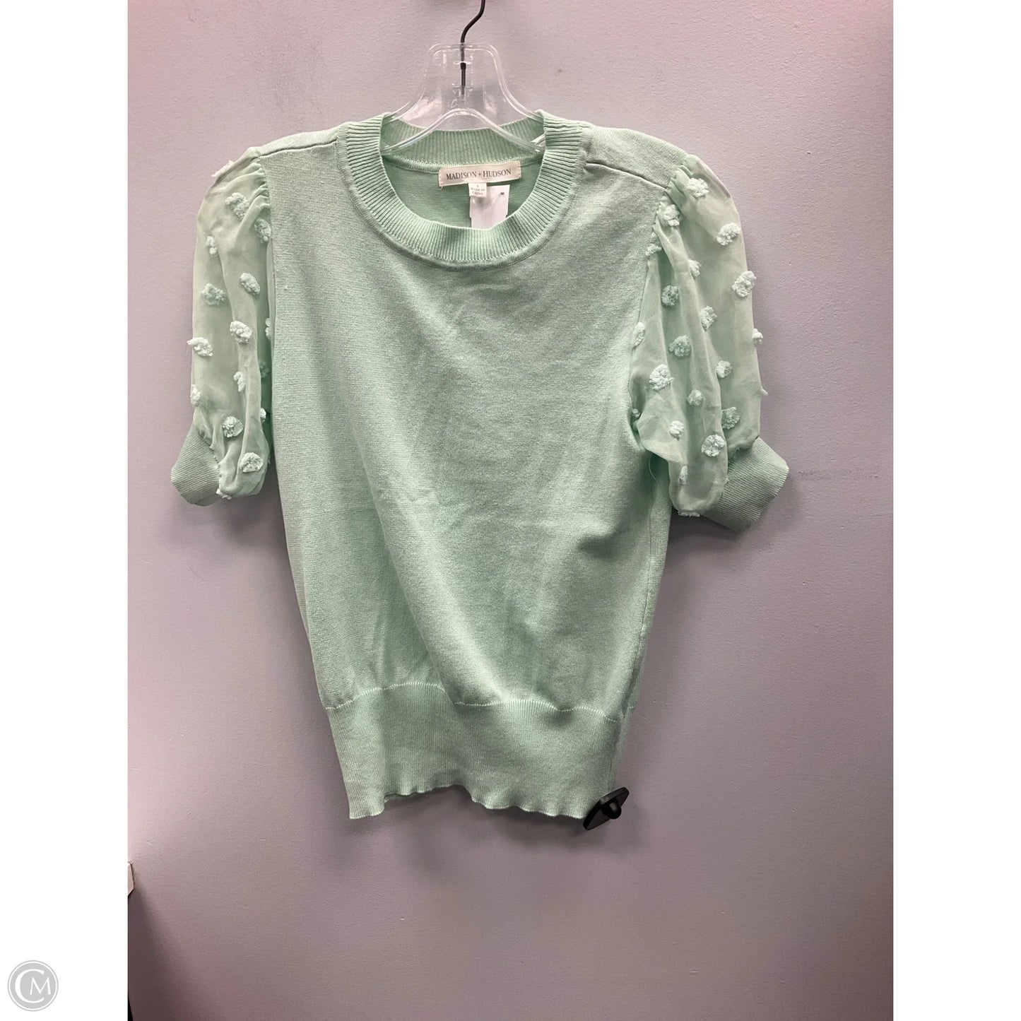Sweater Short Sleeve By Clothes Mentor In Green, Size: S