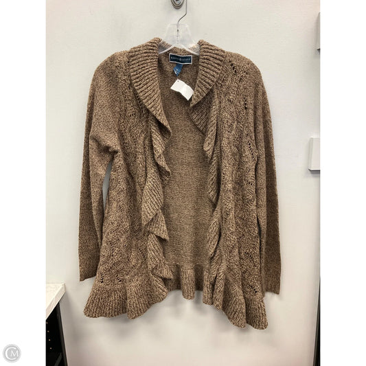 Sweater Cardigan By Karen Scott In Brown, Size: S