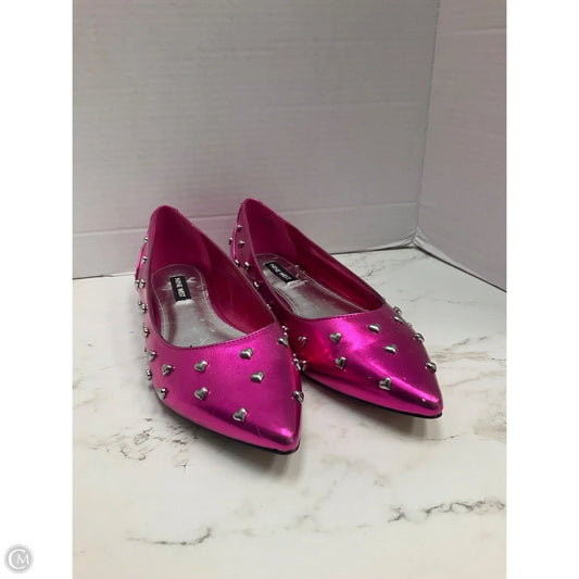 Shoes Flats By Nine West In Pink & Silver, Size: 7.5