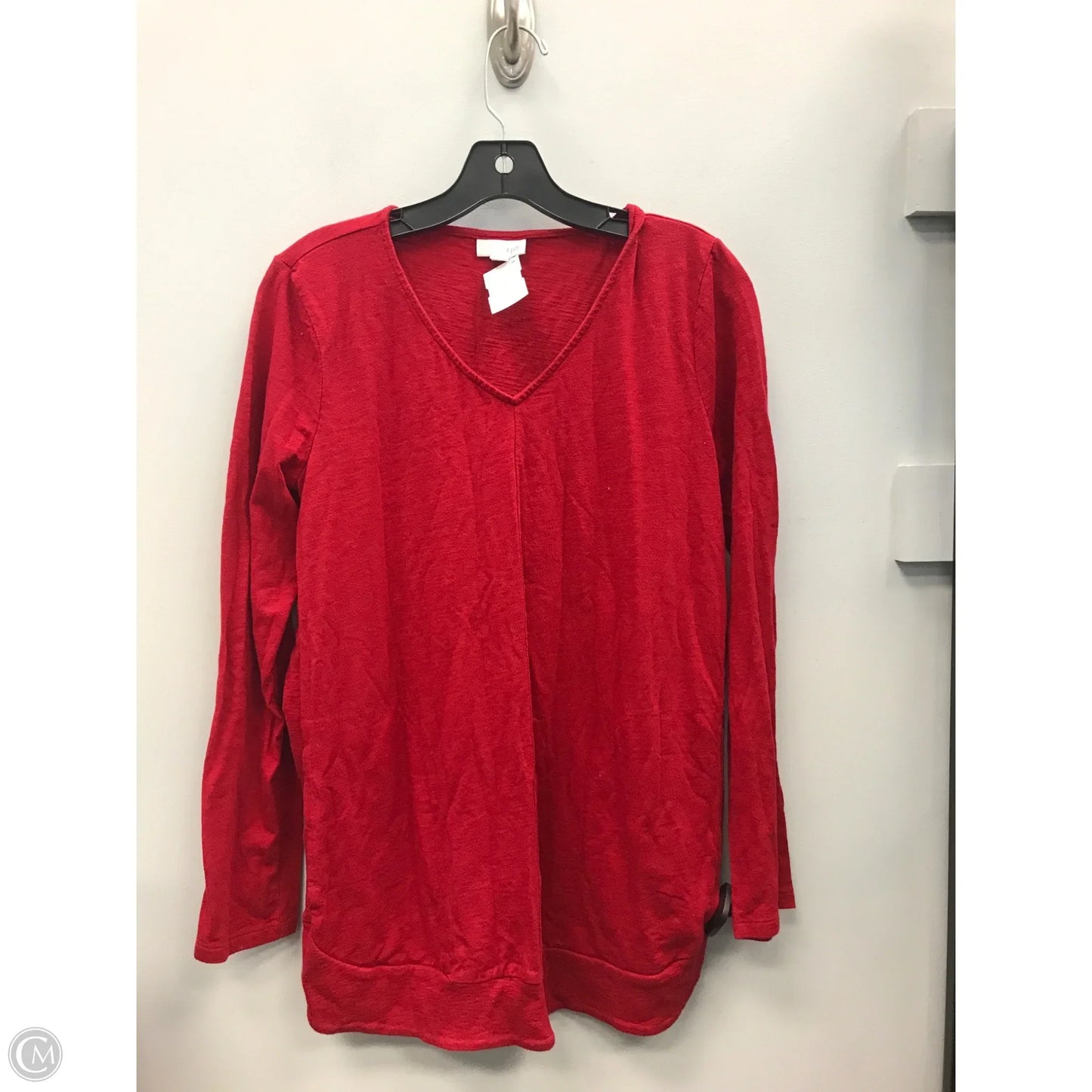 Top Long Sleeve By J. Jill In Red, Size: M