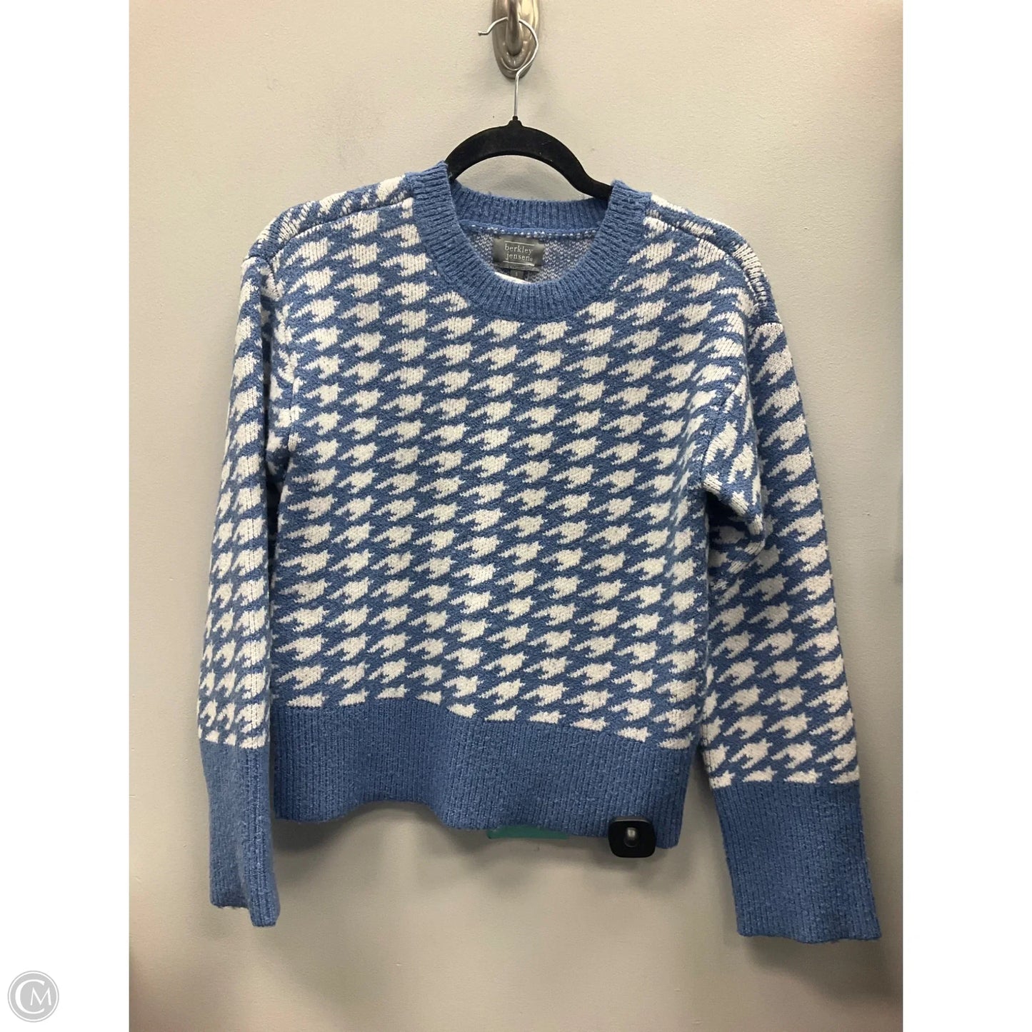 Sweater By Berkley Jensen In Blue & White, Size: S