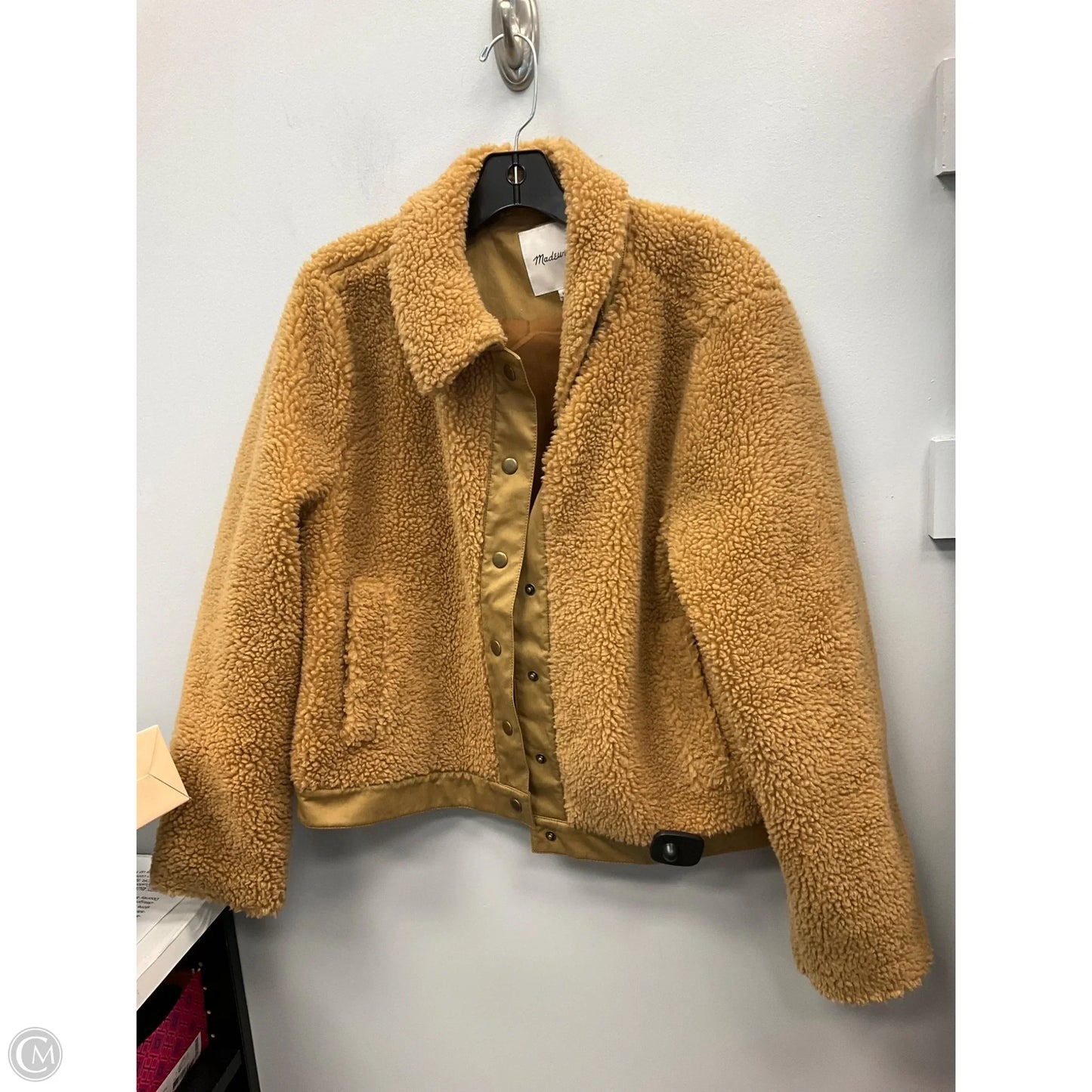 Jacket Faux Fur & Sherpa By Madewell In Tan, Size: Xl