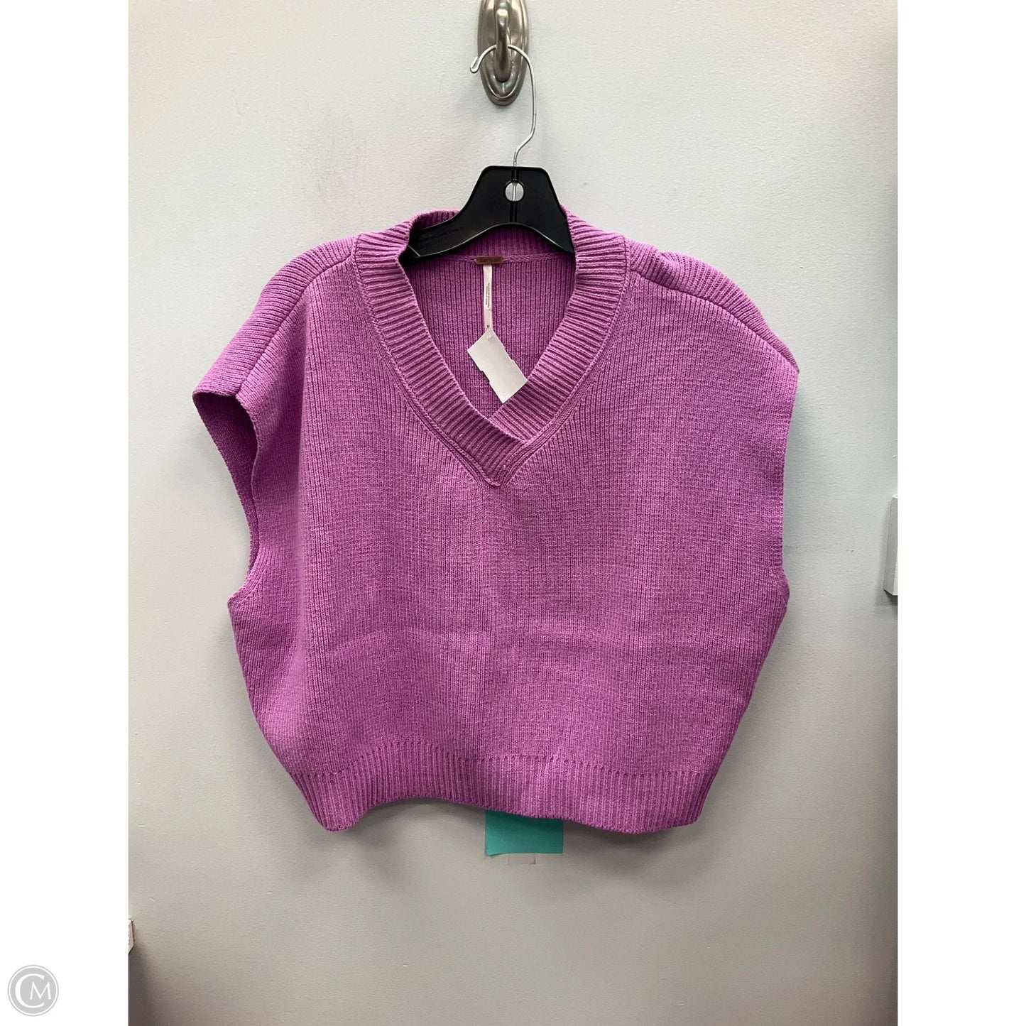 Vest Sweater By Free People In Purple, Size: M