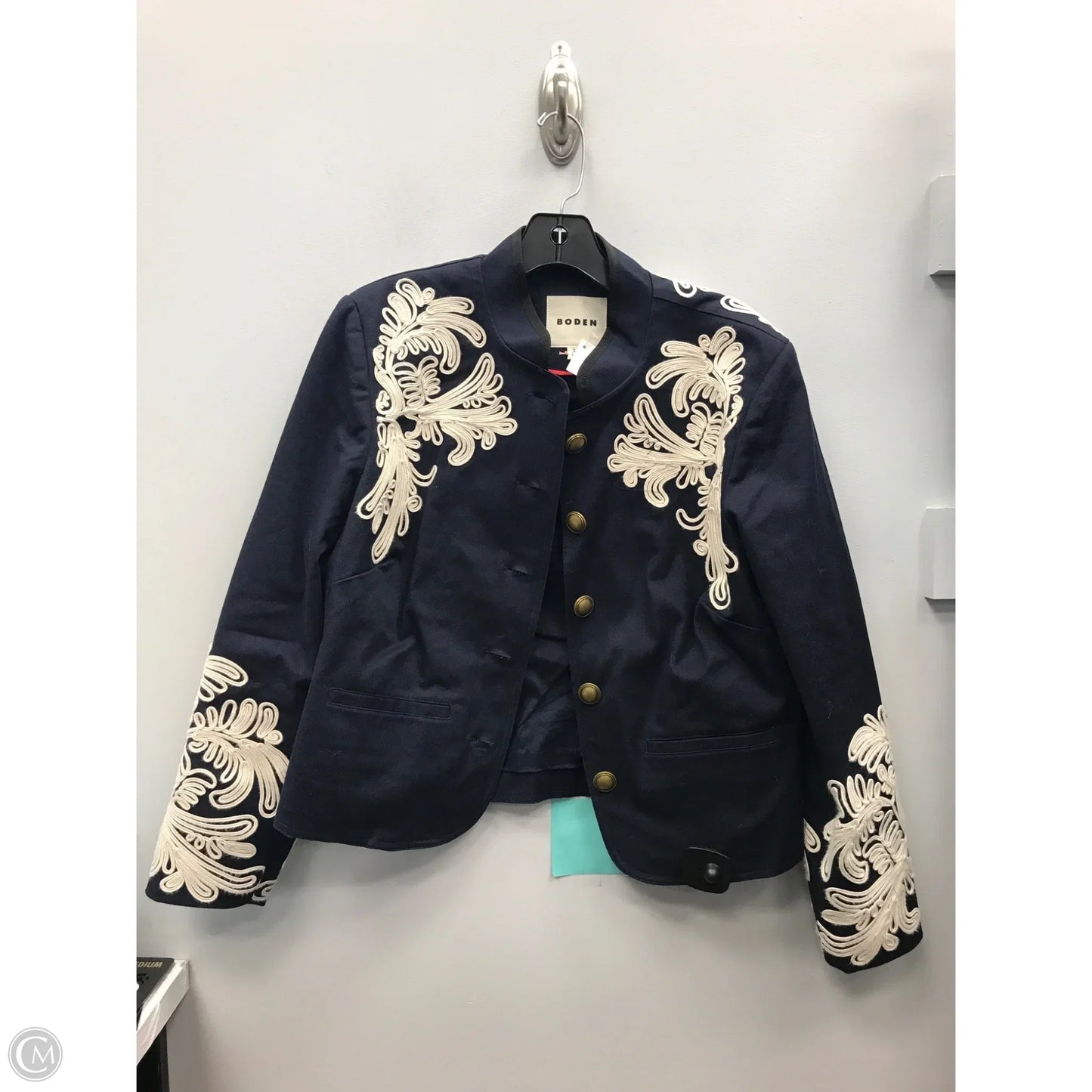 Blazer By Boden In Blue & White, Size: 12