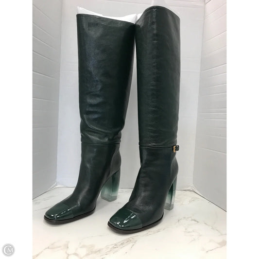 Boots Designer By Tory Burch In Green, Size: 9