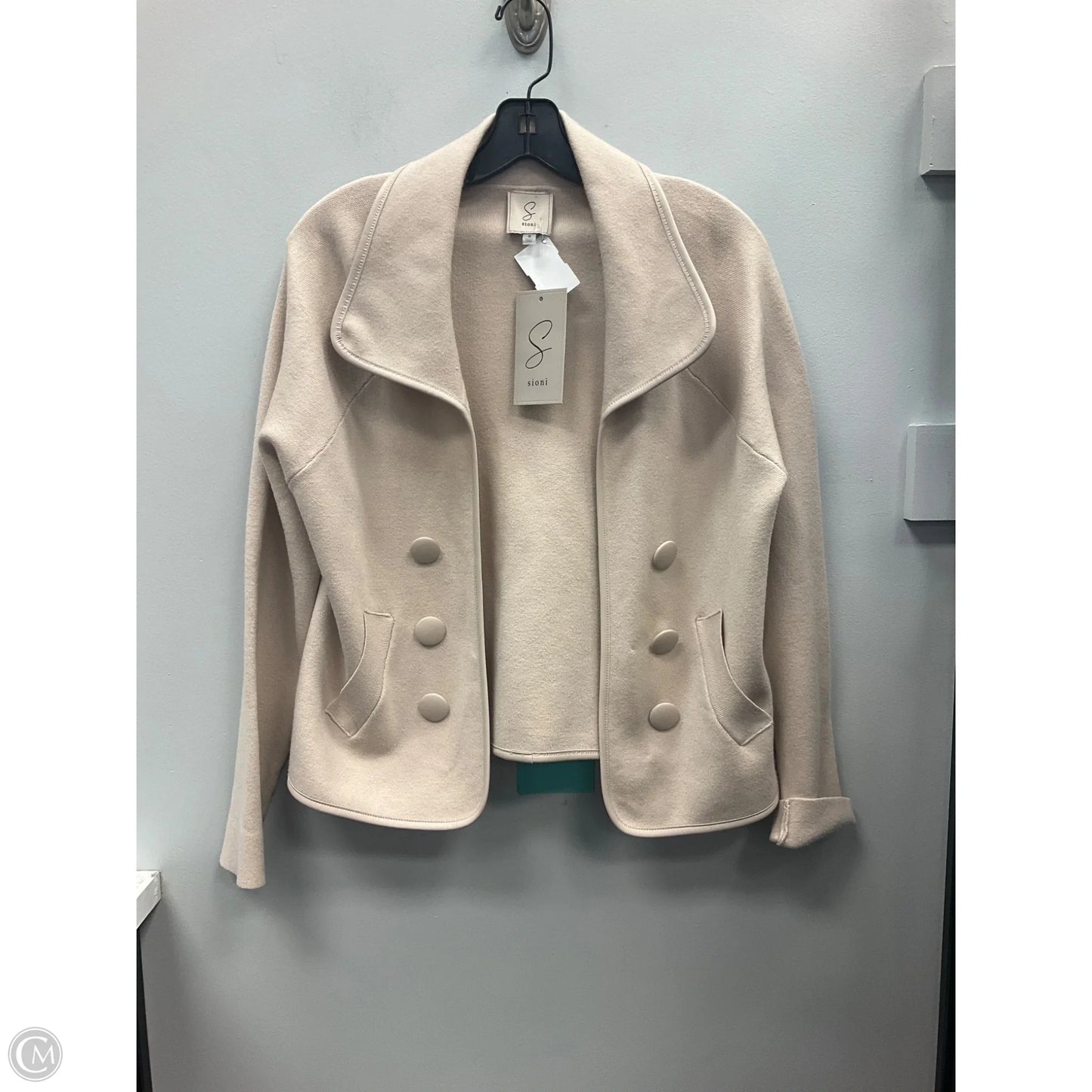 Sweater Cardigan By Sioni In Tan, Size: S