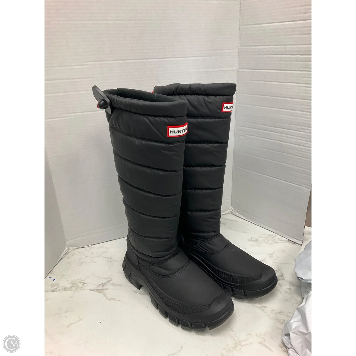 Boots Designer By Hunter In Black, Size: 8