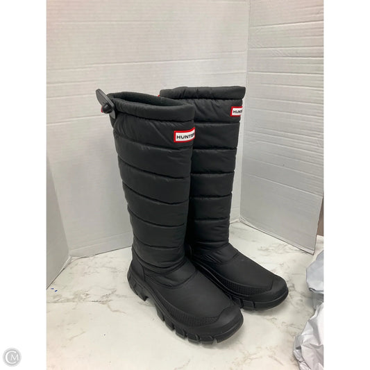 Boots Designer By Hunter In Black, Size: 8