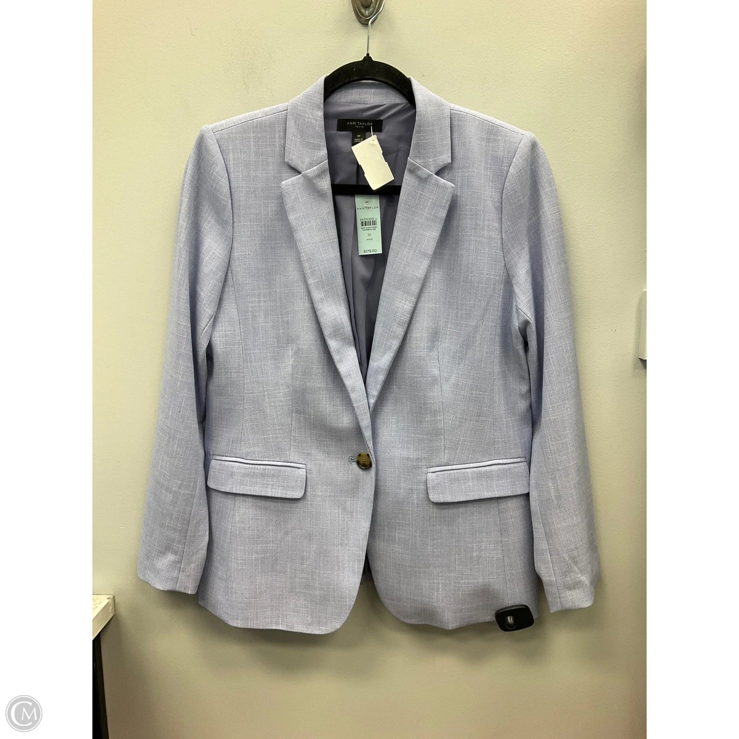Blazer By Ann Taylor In Purple, Size: 10p