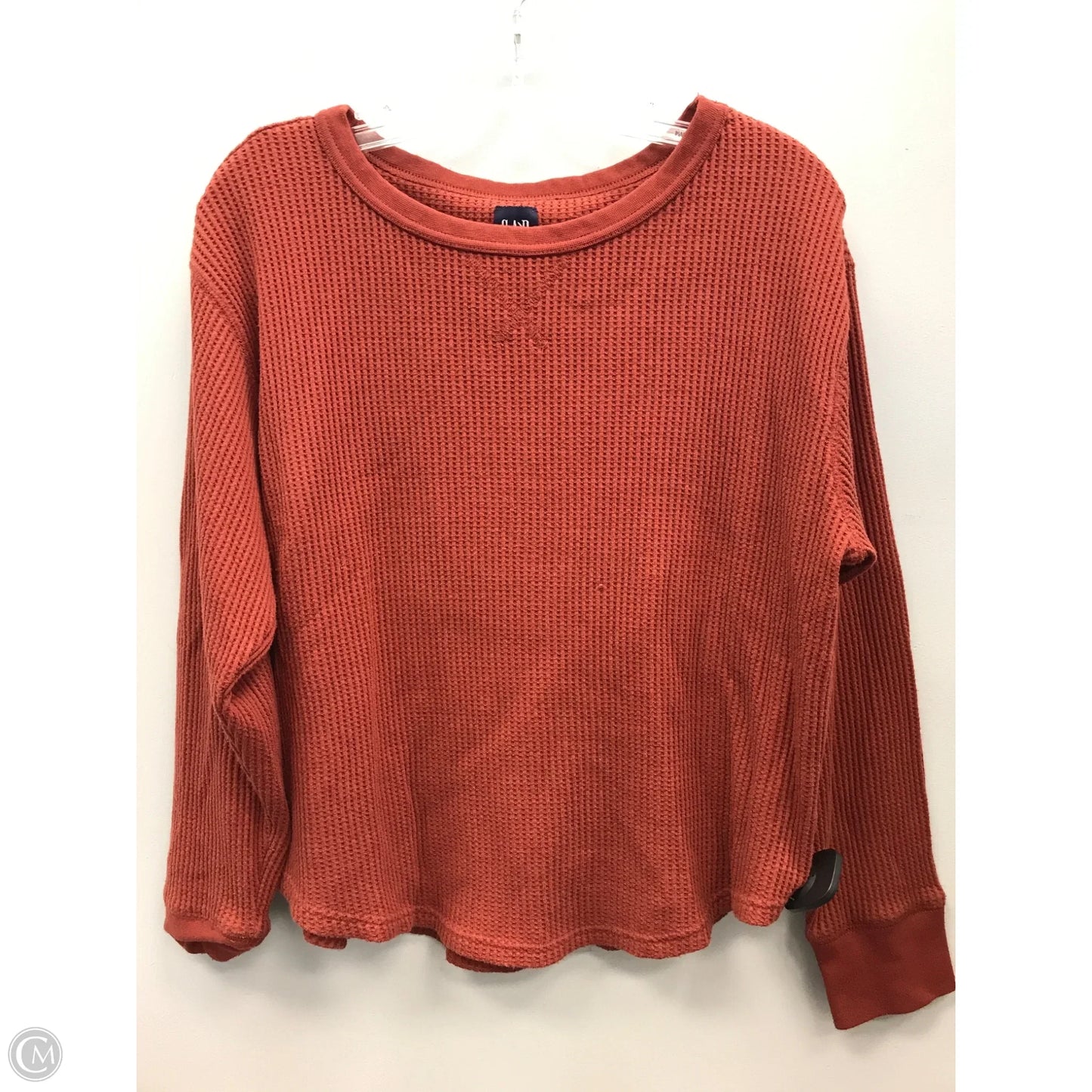 Top Long Sleeve By Gap In Orange, Size: M