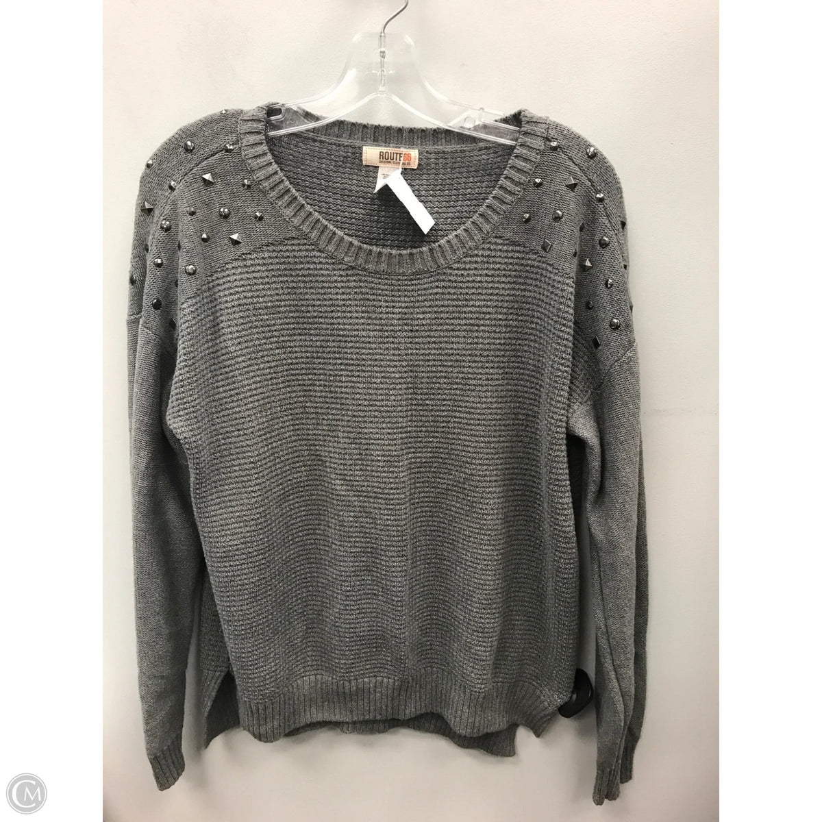 Sweater By Route 66 In Grey, Size: M