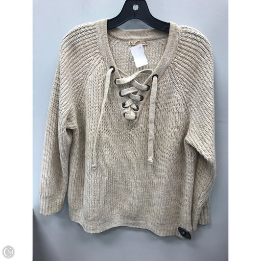 Sweater By Its Our Time In Cream, Size: L