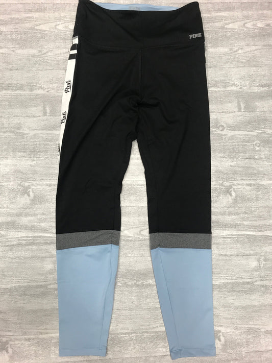 Athletic Leggings By Pink In Black & Blue, Size: M