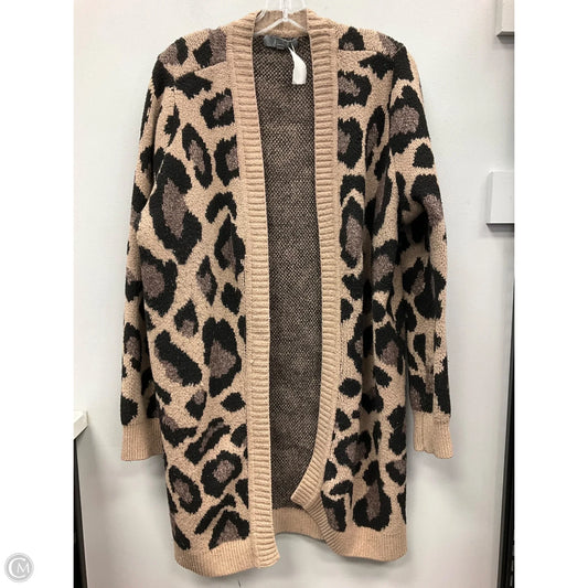 Sweater Cardigan By Marled In Animal Print, Size: Xl