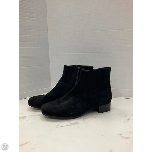 Boots Ankle Heels By Time And Tru In Black, Size: 10