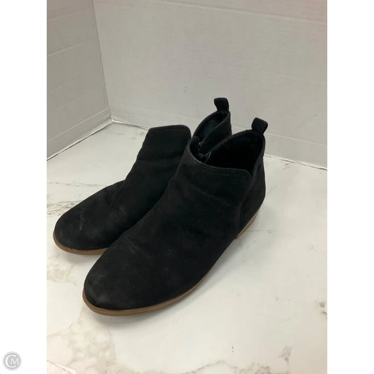Boots Ankle Heels By Time And Tru In Black, Size: 10