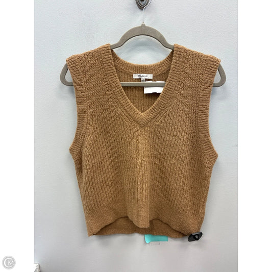 Vest Sweater By Madewell In Tan, Size: L