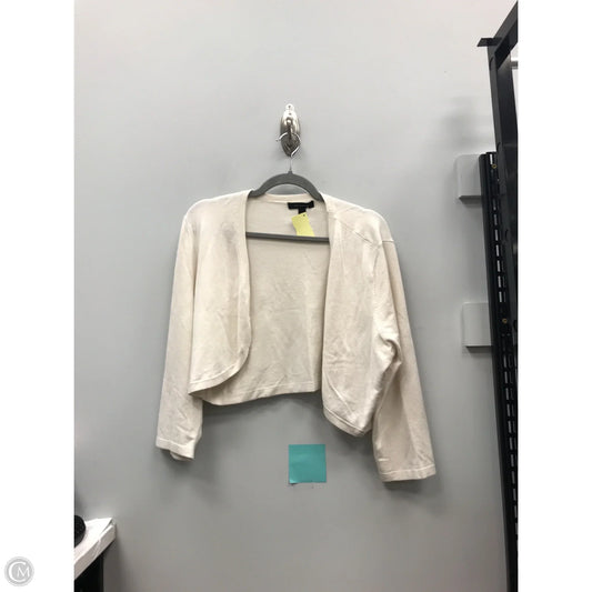 Sweater Cardigan By Ann Taylor In Cream, Size: Xl
