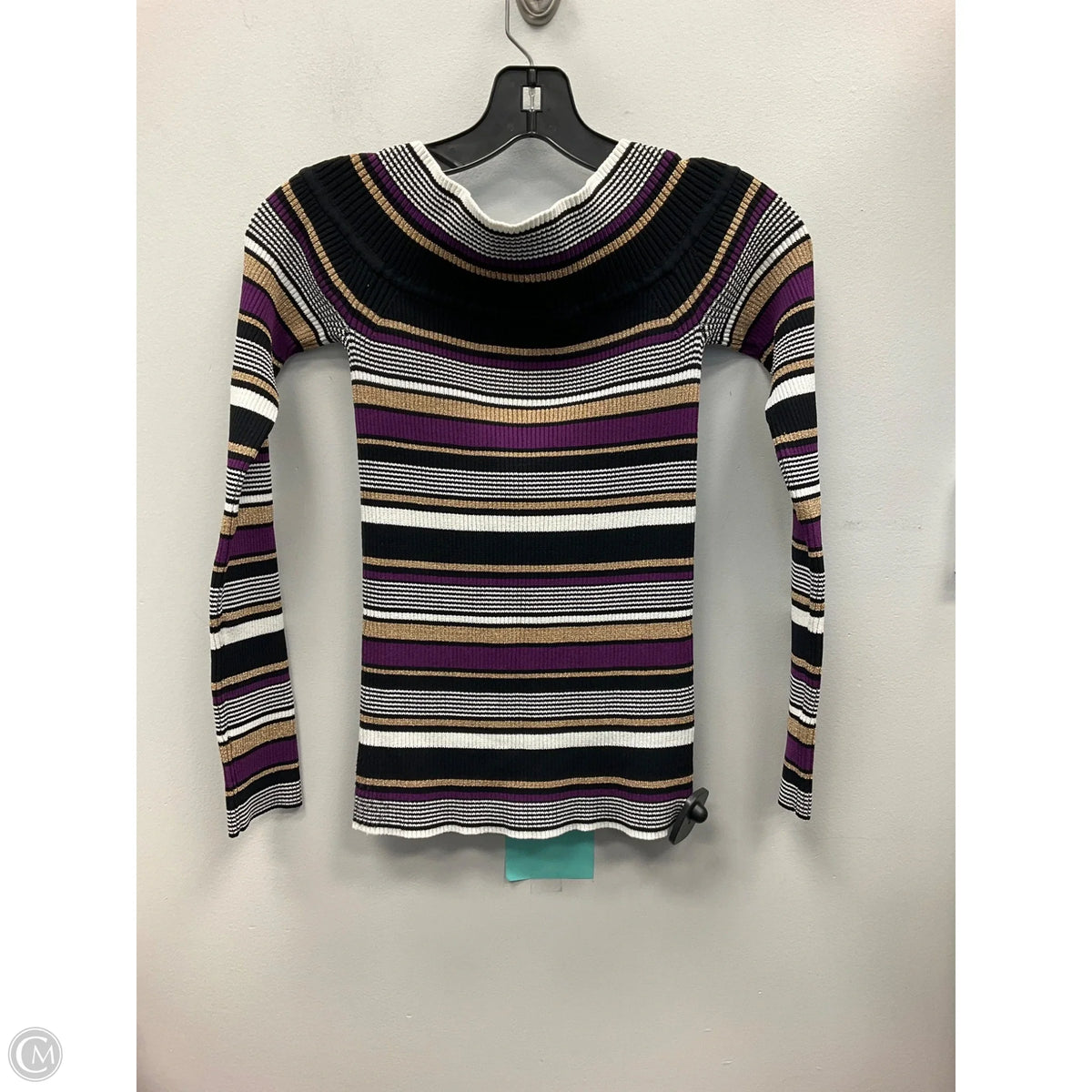 Top Long Sleeve By Inc In Striped Pattern, Size: M