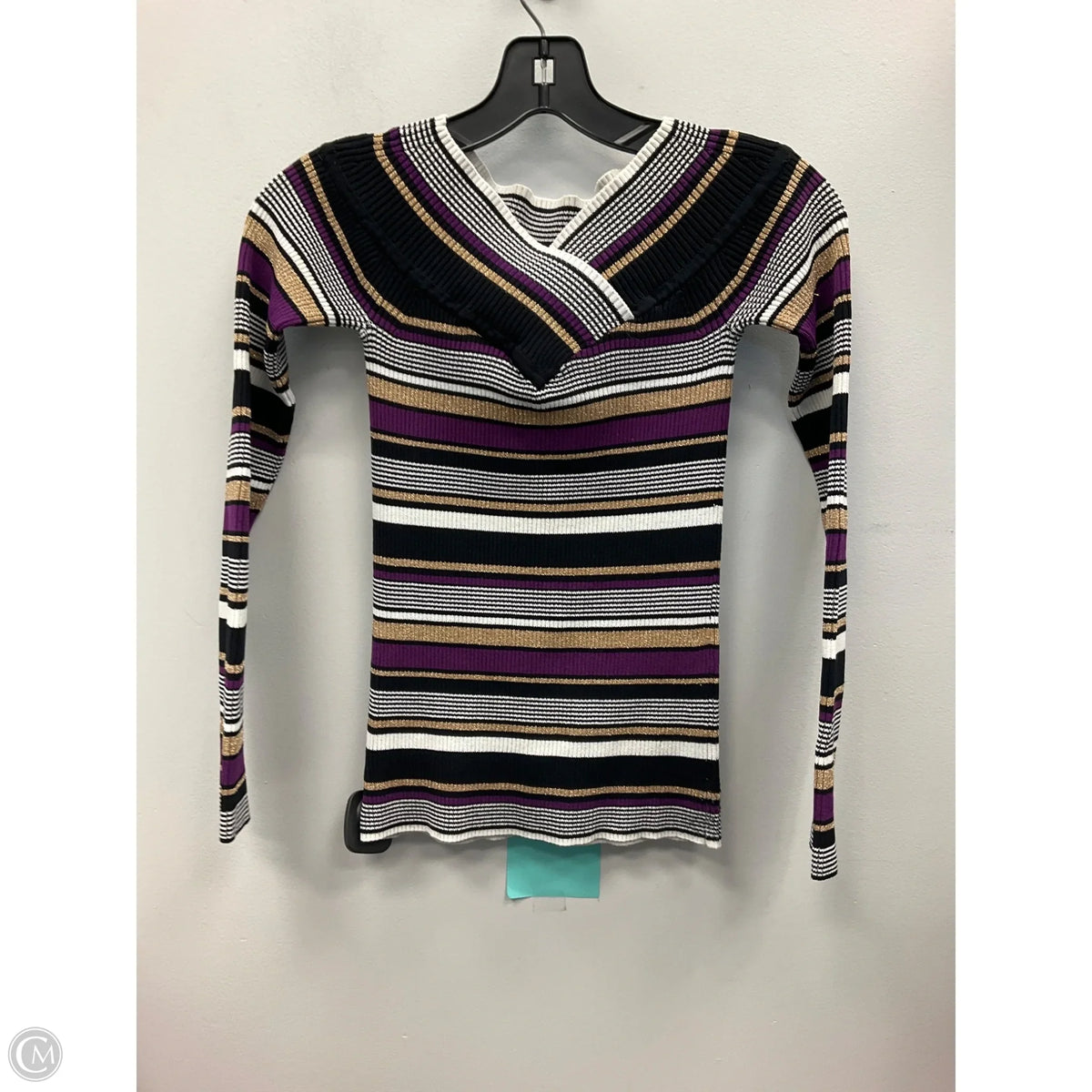Top Long Sleeve By Inc In Striped Pattern, Size: M