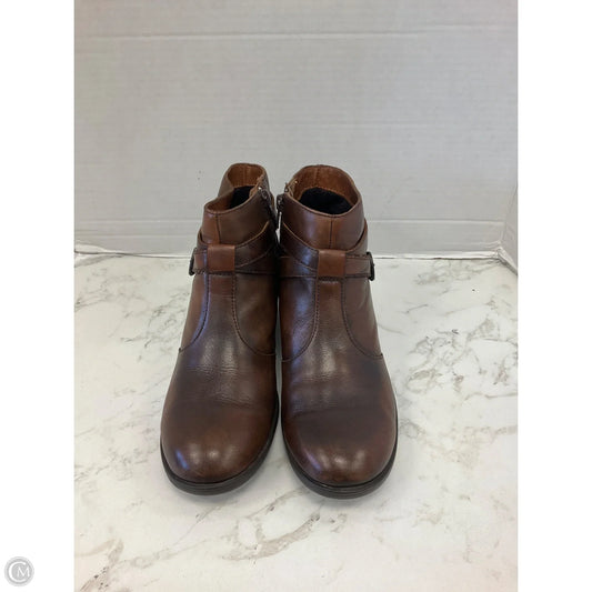 Boots Ankle Heels By Born In Brown, Size: 7.5