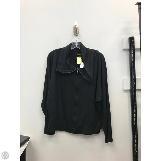 Sweatshirt Collar By Talbots In Black, Size: M