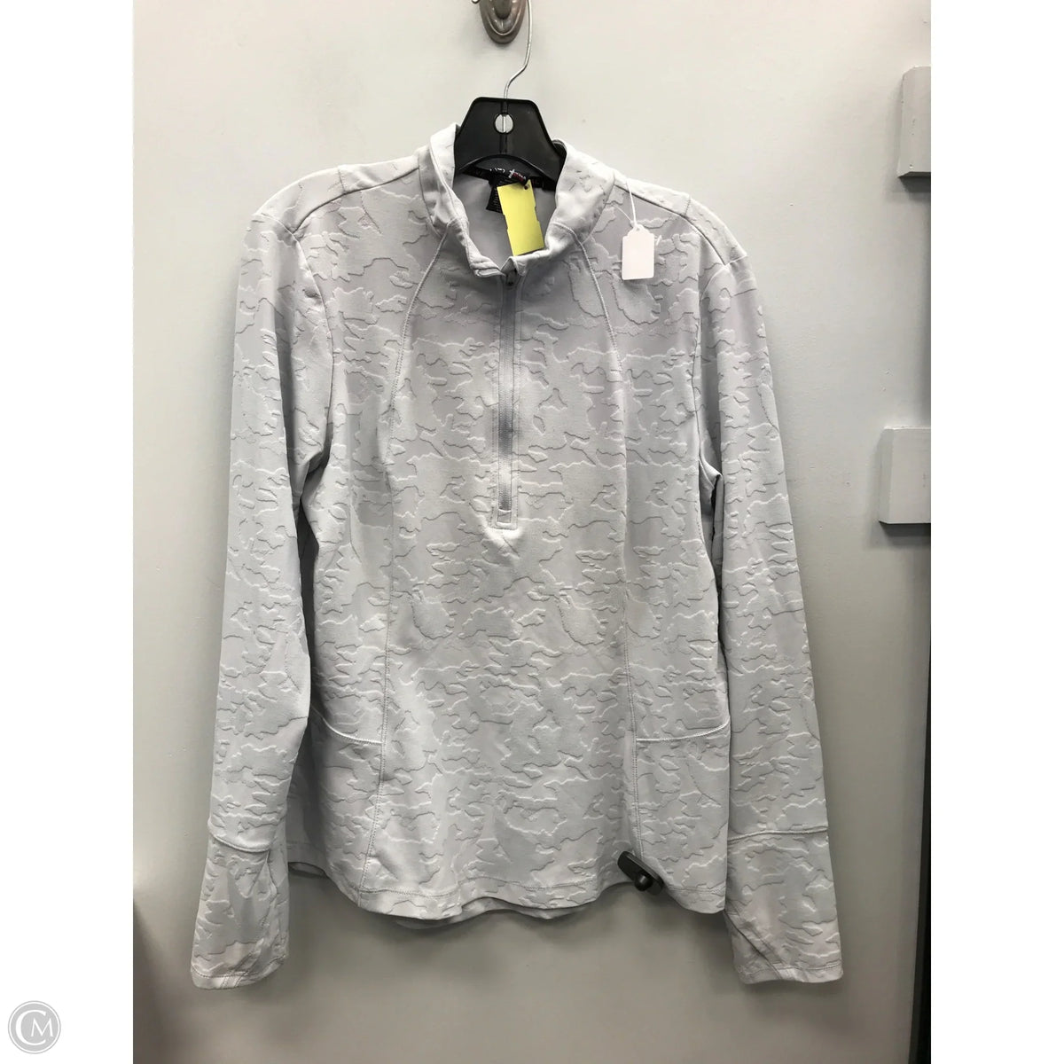 Athletic Sweatshirt Collar By Spyder In Grey, Size: Xl