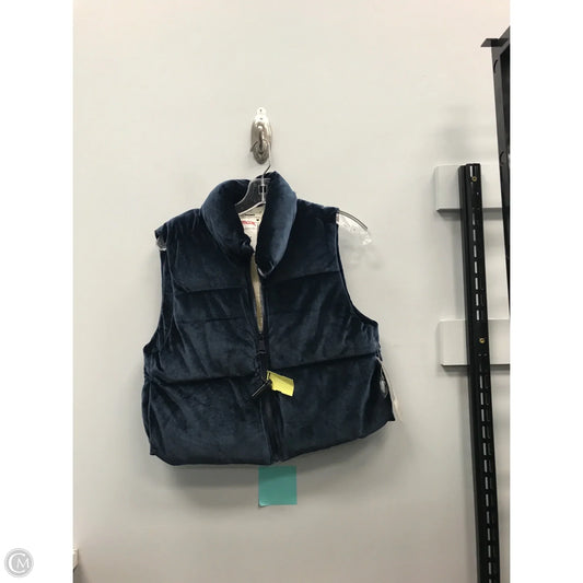 Vest Faux Fur & Sherpa By Ci Sono In Blue, Size: M
