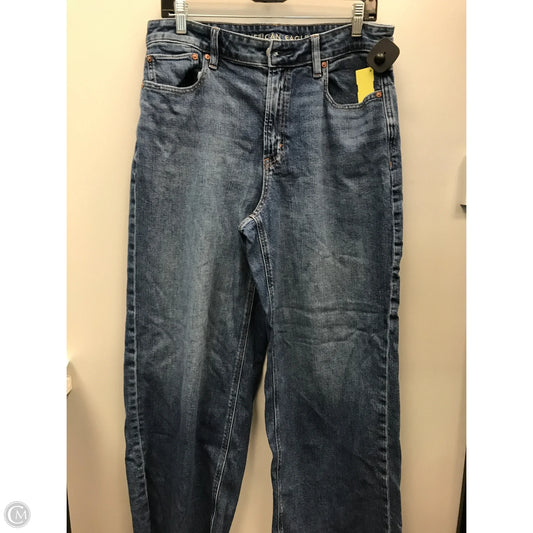 Jeans Wide Leg By American Eagle In Blue, Size: 12