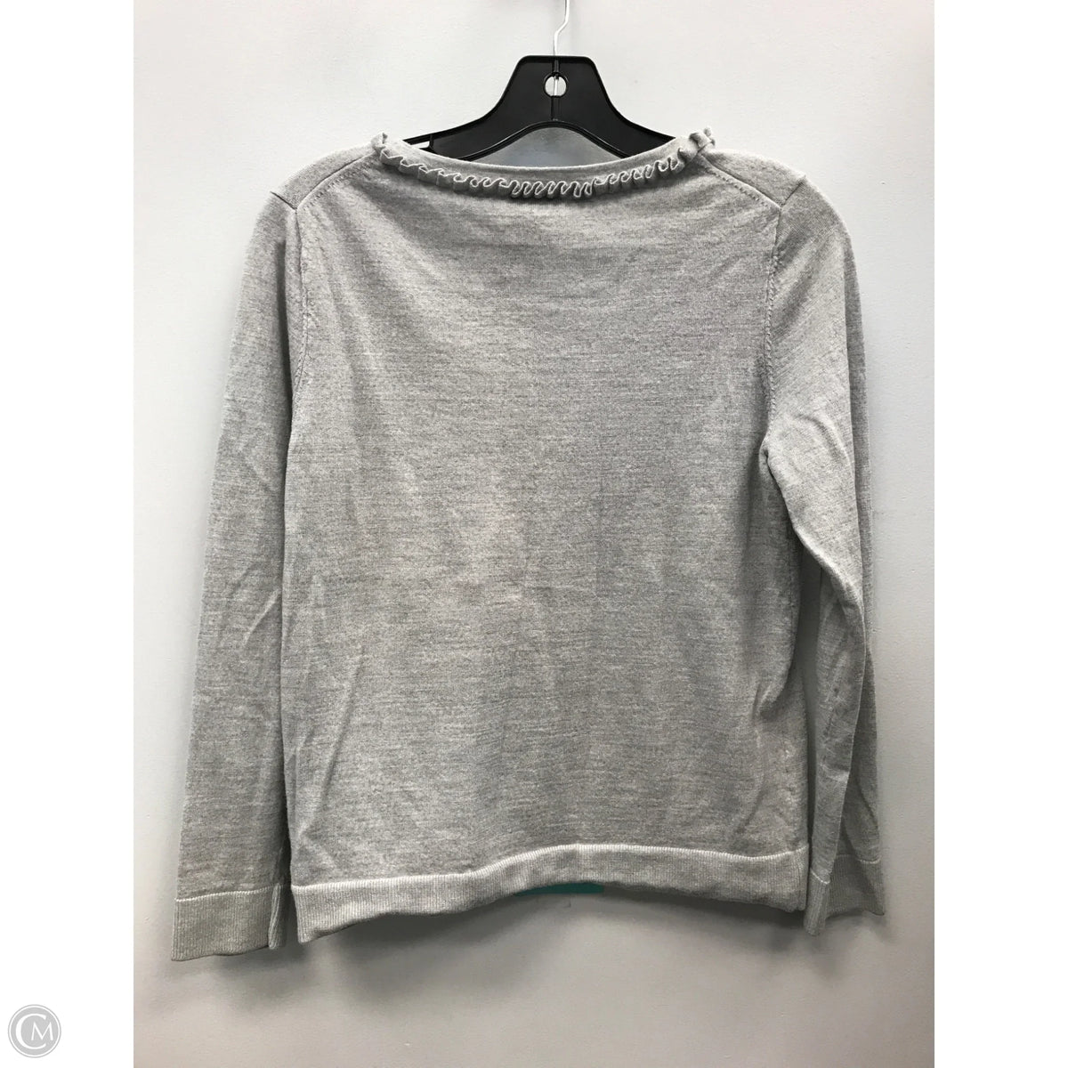 Sweater By Talbots In Grey, Size: L
