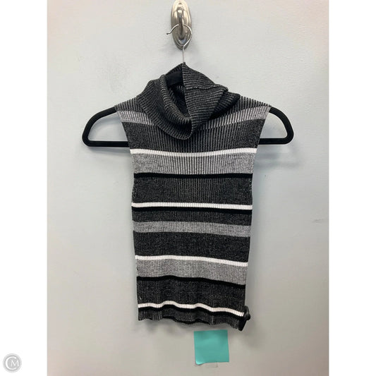 Vest Sweater By Kendall + Kylie In Black & Grey, Size: S