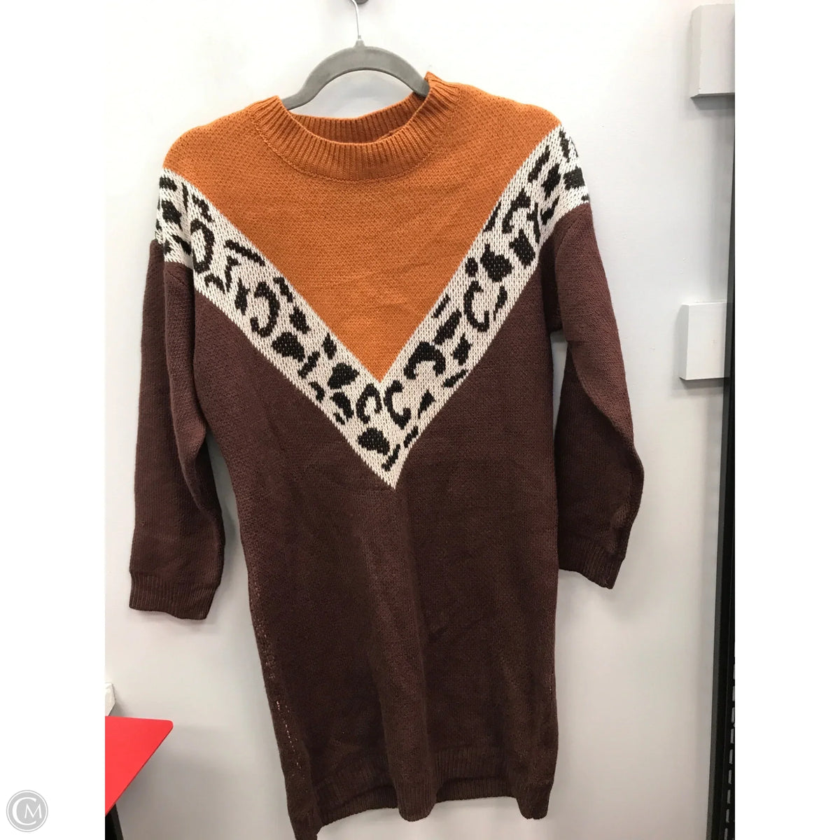 Sweater By Kirundo In Brown & Tan, Size: S