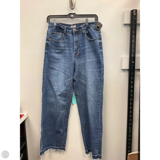 Jeans Wide Leg By Oat In Blue, Size: 10
