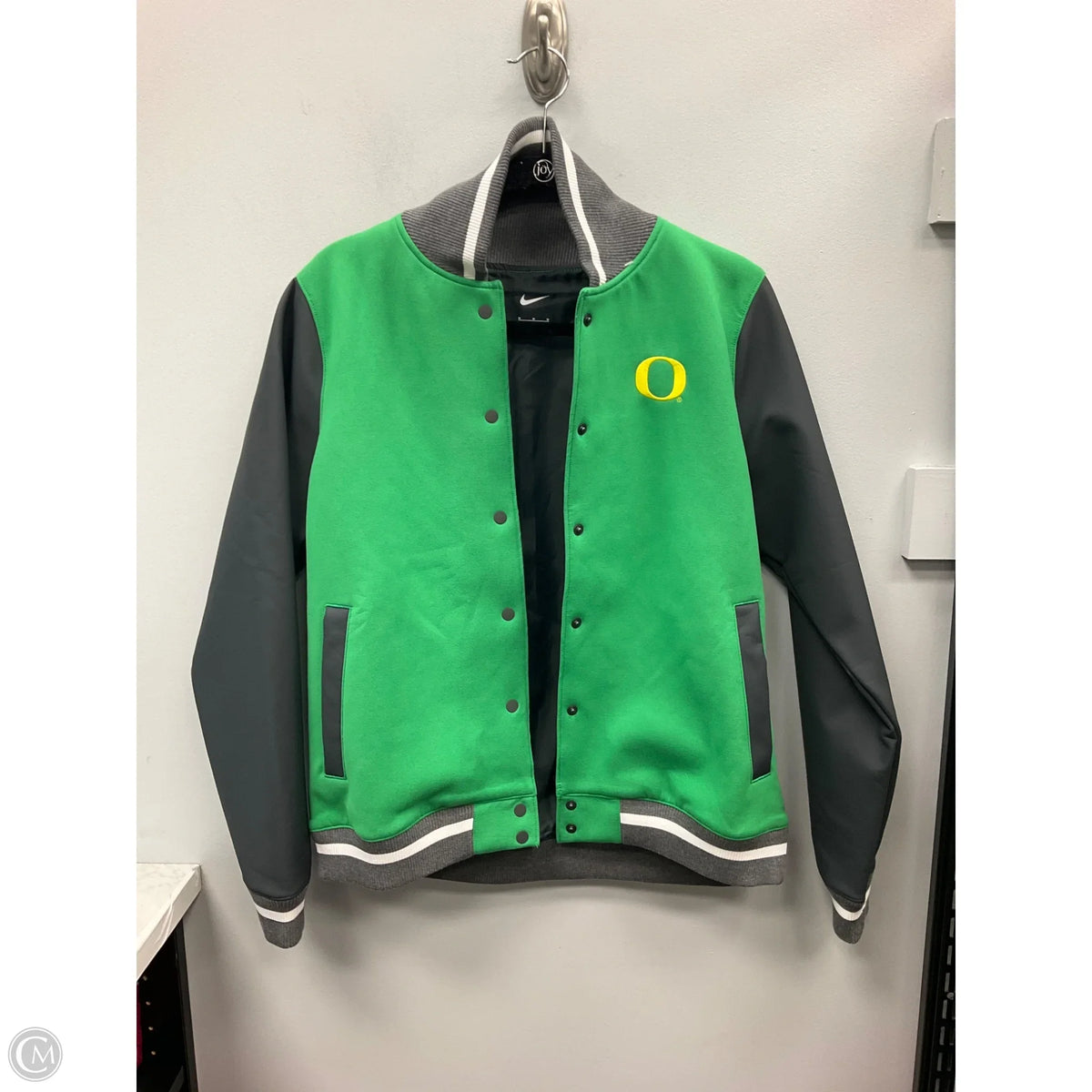 Jacket Other By Nike In Green & Grey, Size: M