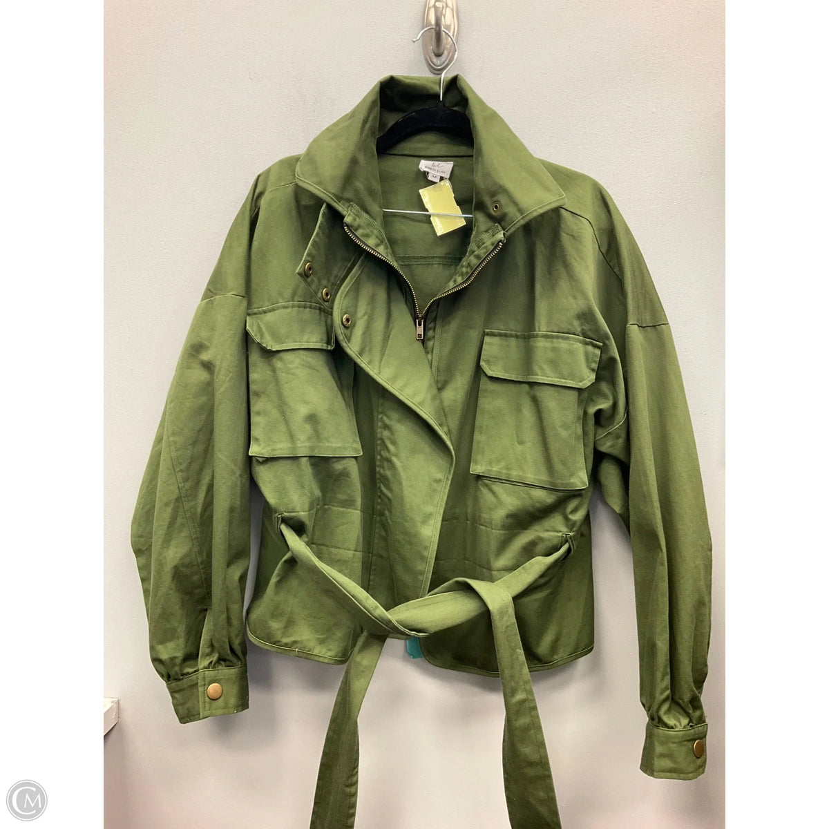 Jacket Utility By Clothes Mentor In Green, Size: M
