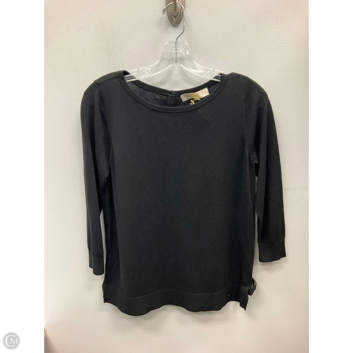 Top Long Sleeve By Loft In Black, Size: S
