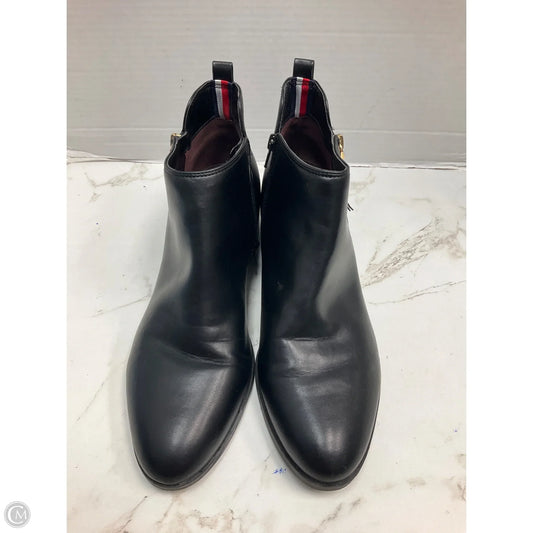 Boots Ankle Heels By Tommy Hilfiger In Black, Size: 11