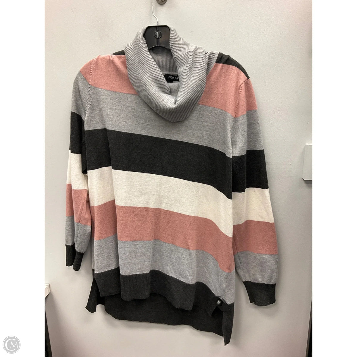 Sweater By Cable And Gauge In Striped Pattern, Size: Xl