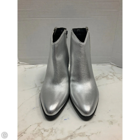 Boots Ankle Heels By Naturalizer In Silver, Size: 10