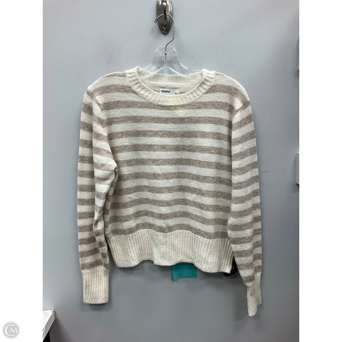 Sweater By Sonoma In Striped Pattern, Size: L