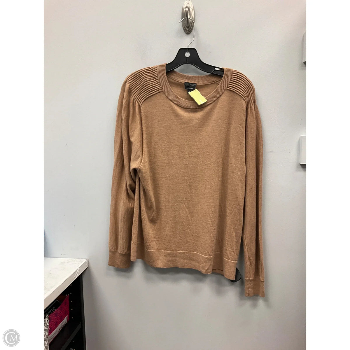 Sweater By Talbots In Tan, Size: Xl