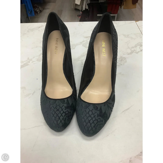 Shoes Heels Stiletto By Nine West In Navy, Size: 9.5
