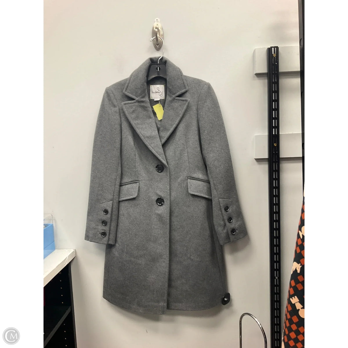 Coat Wool By Sam Edelman In Grey, Size: 0