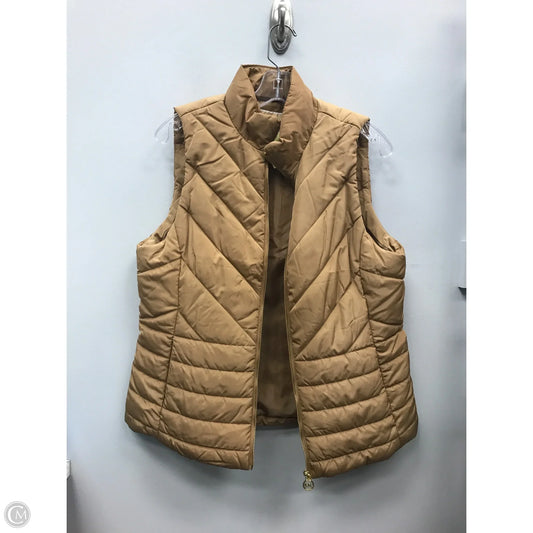 Vest Puffer & Quilted By Michael By Michael Kors In Tan, Size: M